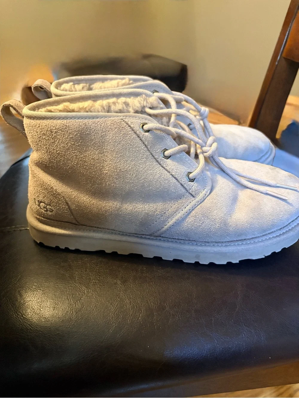 UGG Chestnut Suede Shearling-Lined Ankle Boot